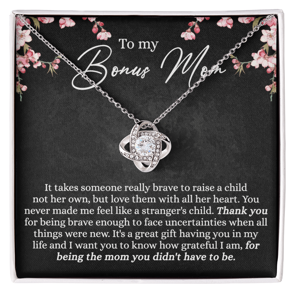 Bonus Mom Gift Necklace, To My Bonus Mom Necklace From Bonus Son, Mother And Son Gift Necklace Gift For Her, Bonus Mother Gift Necklace On Mothers Day, Birthday Gift Anniversary, Jewelry For Women