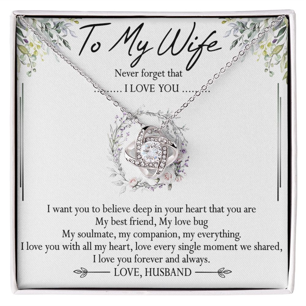 To My Wife Necklace, Necklace For Wife From Husband, To My Soulmate Necklace For Women, Soulmate Jewelry For Wife Beautiful Soulmate Gifts For Her Girlfriend Necklace Future Wife Gift Necklace
