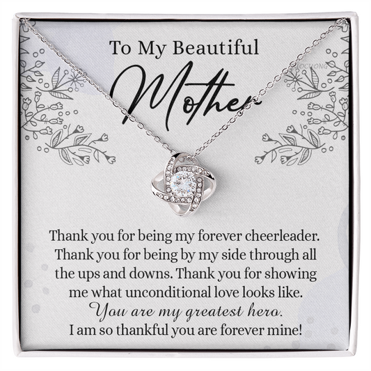 To My Mother Necklace From Daughter, Beautiful Mother Necklace Gift for her, Thank You Mom Gift Necklace, Sentimental Necklace for Mom On Mother's Day, Anniversary, Birthday Gift Jewelry For Mom