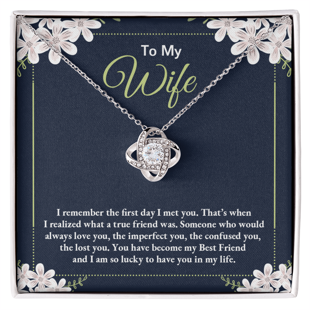To My Wife Necklace For Wife From Husband, Necklace Gift For Women, Soulmate Jewelry Gift For Wife, Birthday Beautiful Soulmate Gifts For Her, Girlfriend Gift Necklace, Future Wife Gift Necklace