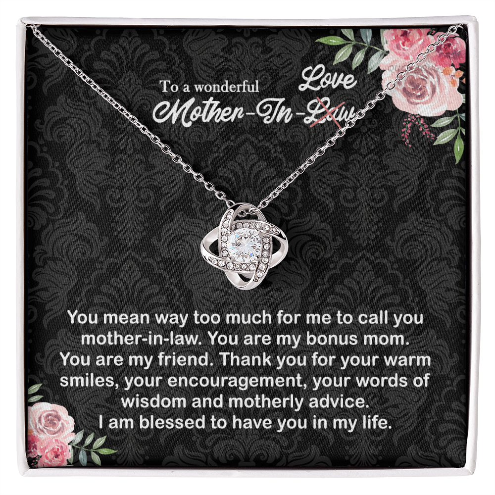 To a wonderful Mother-In-Love Necklace Pendant - Jewelry Gift for Mother In Law