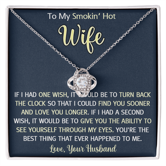 Gift Necklace For Wife, Birthday Gifts Necklace For Wife From Husband Pendant, Valentines Day Find You Sooner Jewelry Box Pendant Personalized Custom Romantic Gift Necklace For My Best Wife Ever