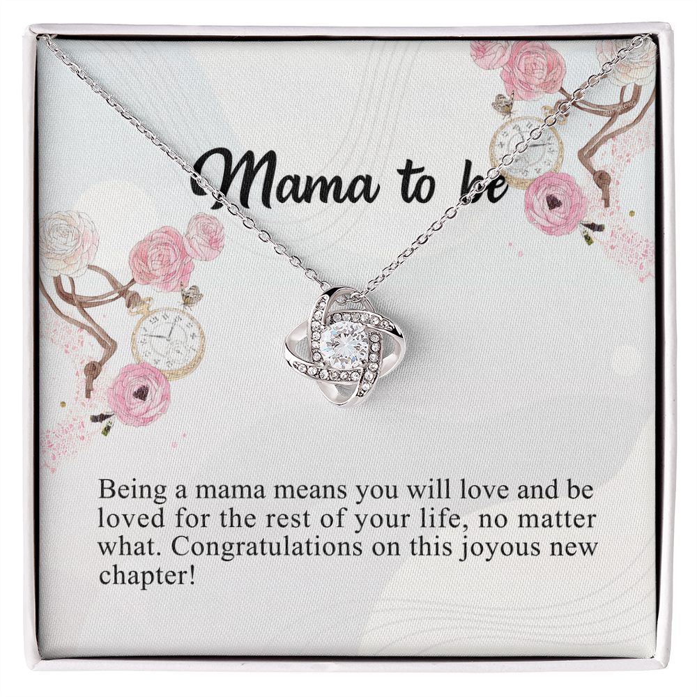 To My Mom Necklace Gift From Son, Happy Mother's Day Love Knot Pendant For Mom On Birthday, Anniversary Necklace Gift Love With Your Son For Mom, Mother Gift Necklace To Son, Mamato Be Gift Necklace