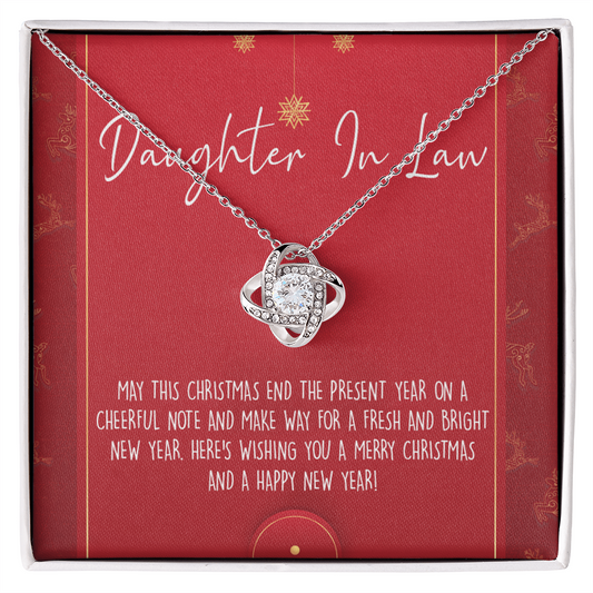Christmas Necklace for Daughter in Law Gift Necklace, Daughter in Law Jewelry, Graduation Gift for Daughter in Law, Gift from Mother in Law, Daughter in Law Xmas Holiday Gift From In Law