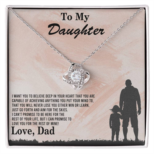 To My Daughter Gift Necklace Love Dad, To My Badass Daughter, Daughter Jewelry From Dad, Father Daughter Gifts From Dad, Necklace For Daughter, To Daughter From Dad, Father Gifts From Daughter