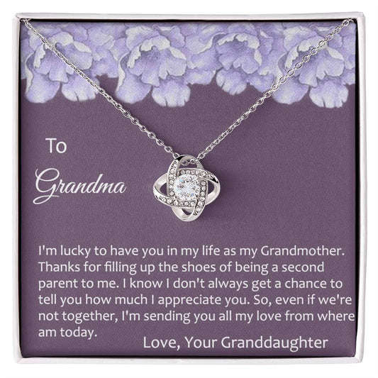 Grandma Gift Necklace To Granddaughter - Grandma Gifts from Granddaughter, Granddaughter Gifts From Grandma - Jewelry Gifts for Grandmother, Nana, Mimi, Gigi, Grammy on Birthday, Christmas