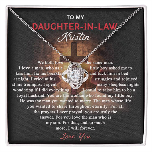 To My Daughter-In-Law Gifts Necklace From Mother In Law, Daughter In Law Wedding Gift, Best Daughter In Law, Mother To Daughter Gifts Necklaces, To My Future Mother In Law Necklace For Daughter
