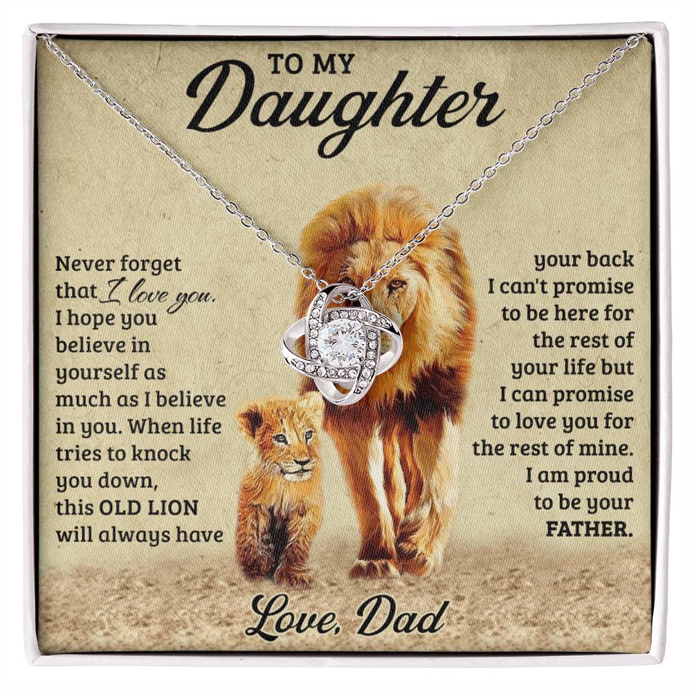 Father To Daughter Gifts Necklace From Dad, To My Daughter Necklace From Daddy On Graduation Gift, Birthday, Christmas For Badass Beautiful Girls Jewelry Gift For Girls, Little Girl Necklace