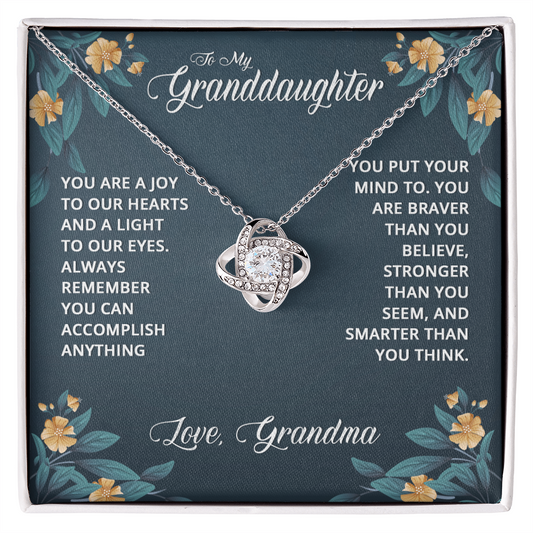 Granddaughter Gifts From Grandma - Granddaughter Necklace, Jewelry Keepsake Gifts For Granddaughter, Love Gift For Adults Or Girls On Birthday, Graduation, Wedding, Valentines, Mothers Day, Christma