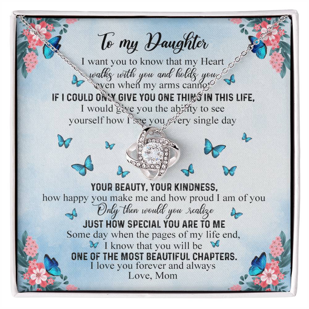 Daughter Gift Necklace From Mom - Mother Daughter Necklace, Birthday Gifts For Daughter, Mothers Day Gifts For Daughters From Mothers, To My Daughter Necklace From Mom, Graduation Gift For Daughter