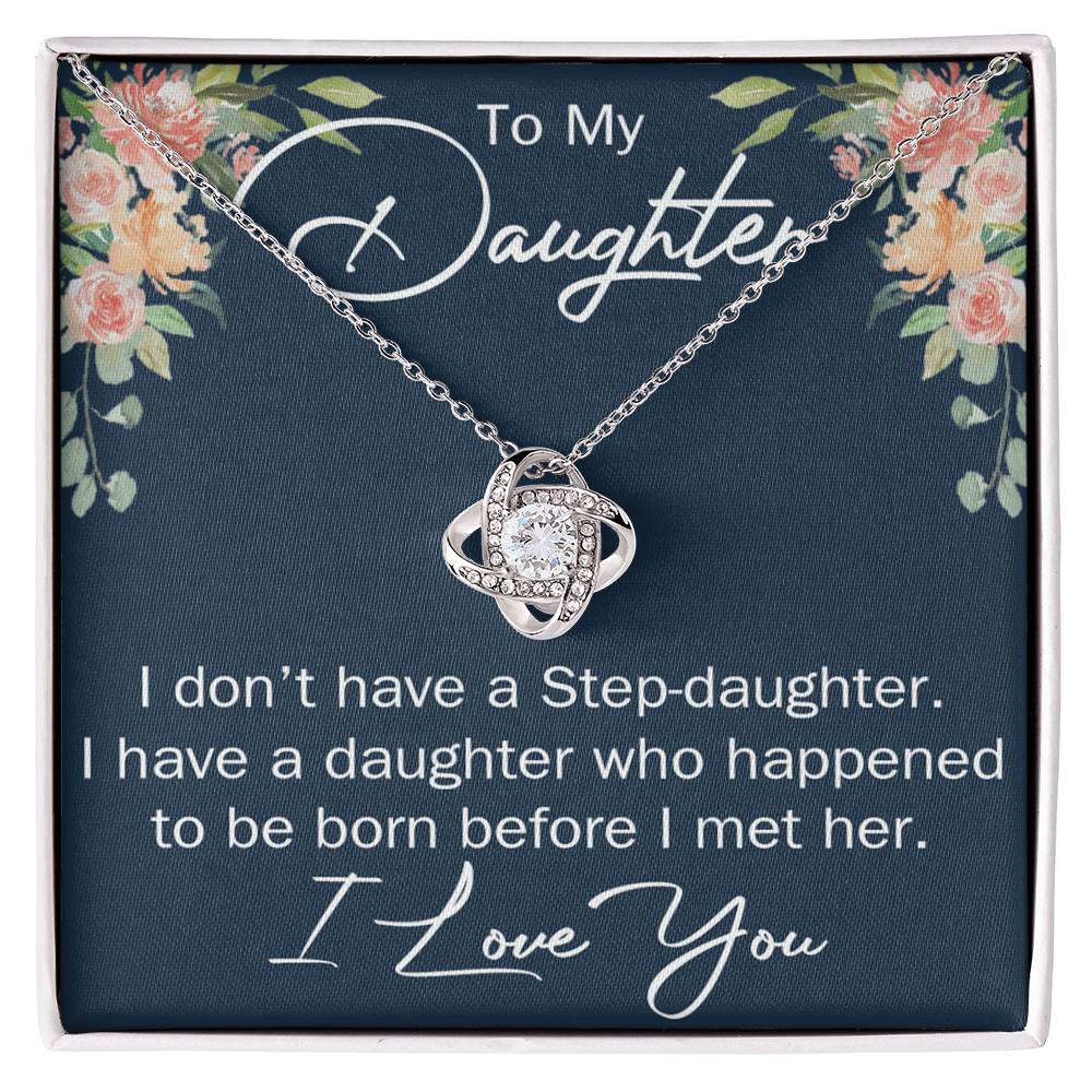 To My Daughter Necklace Gift From Mom Or Dad, Necklace Pendant for Daughter Gift On Graduation Gift Christmas Birthday Gift for Daughter Gift Set Jewelry Gift for Girls, Her Step Daughter Necklace