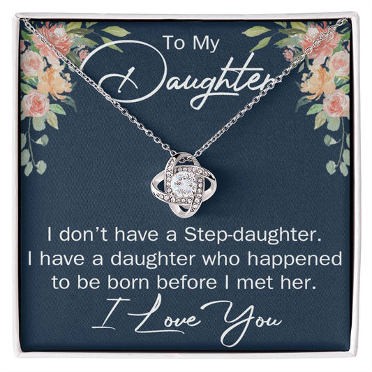 To My Daughter Necklace Gift From Mom Or Dad, Necklace Pendant for Daughter Gift On Graduation Gift Christmas Birthday Gift for Daughter Gift Set Jewelry Gift for Girls, Her Step Daughter Necklace