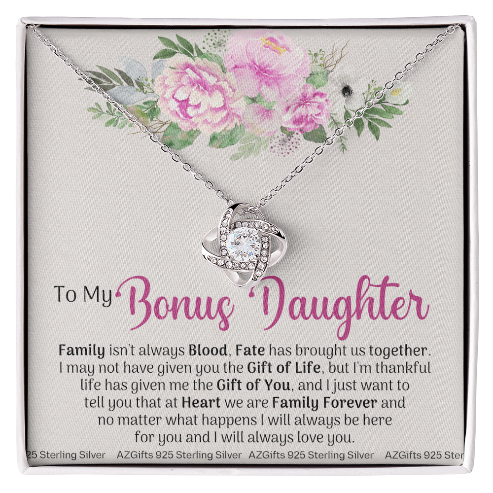 To My Bonus Daughter, Bonus Daughter Necklace, Step Daughter Necklace, Gifts For Stepdaughter, Gifts For Bonus Daughter, Bonus Daughter Gifts, Step Daughter Jewelry Gift For Girls, Little Girl