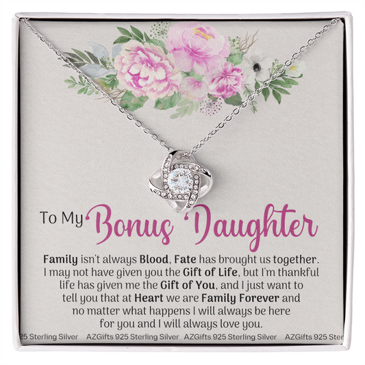 To My Bonus Daughter, Bonus Daughter Necklace, Step Daughter Necklace, Gifts For Stepdaughter, Gifts For Bonus Daughter, Bonus Daughter Gifts, Step Daughter Jewelry Gift For Girls, Little Girl