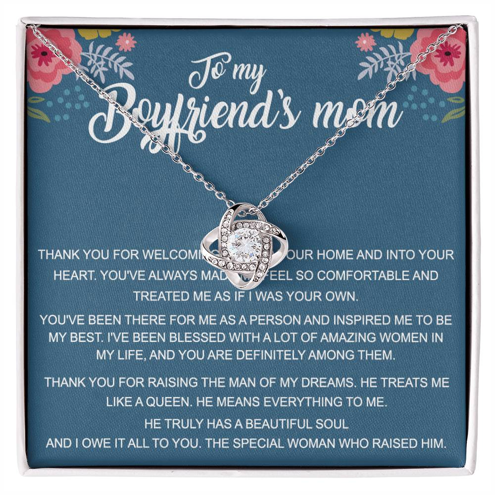 To My Boyfriends Mom, Boyfriends mom gift, Mothers day gifts, Jewelry for Mom