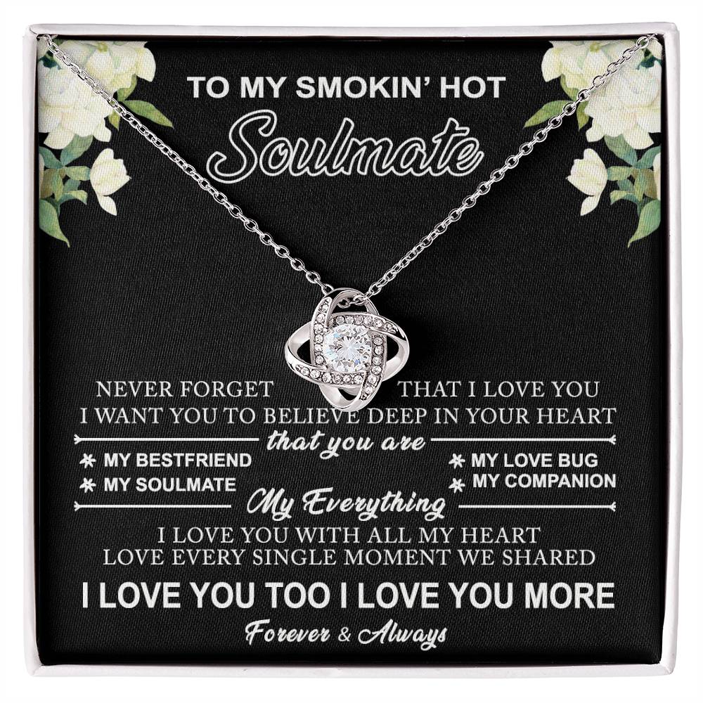 To My Soulmate Gift Necklace Love Knot Necklace Gift for Girlfriend, Soulmate 175117706783