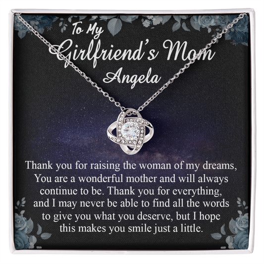 To My Girlfriends Mom Gift Mother's Day Gift for Girlfriend's Mom Necklace Gift Angela