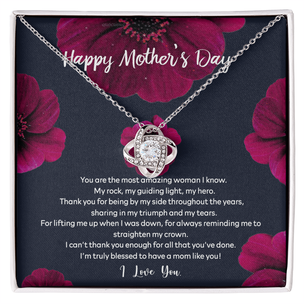 Happy Mother's Day Necklace Gift, To My Mom Necklace From Daughter, You Are The Most Amazing Woman Necklace Gift For Mom, Mother's day Necklace Gift For Mom, Thank You For All Mother Gift Necklace