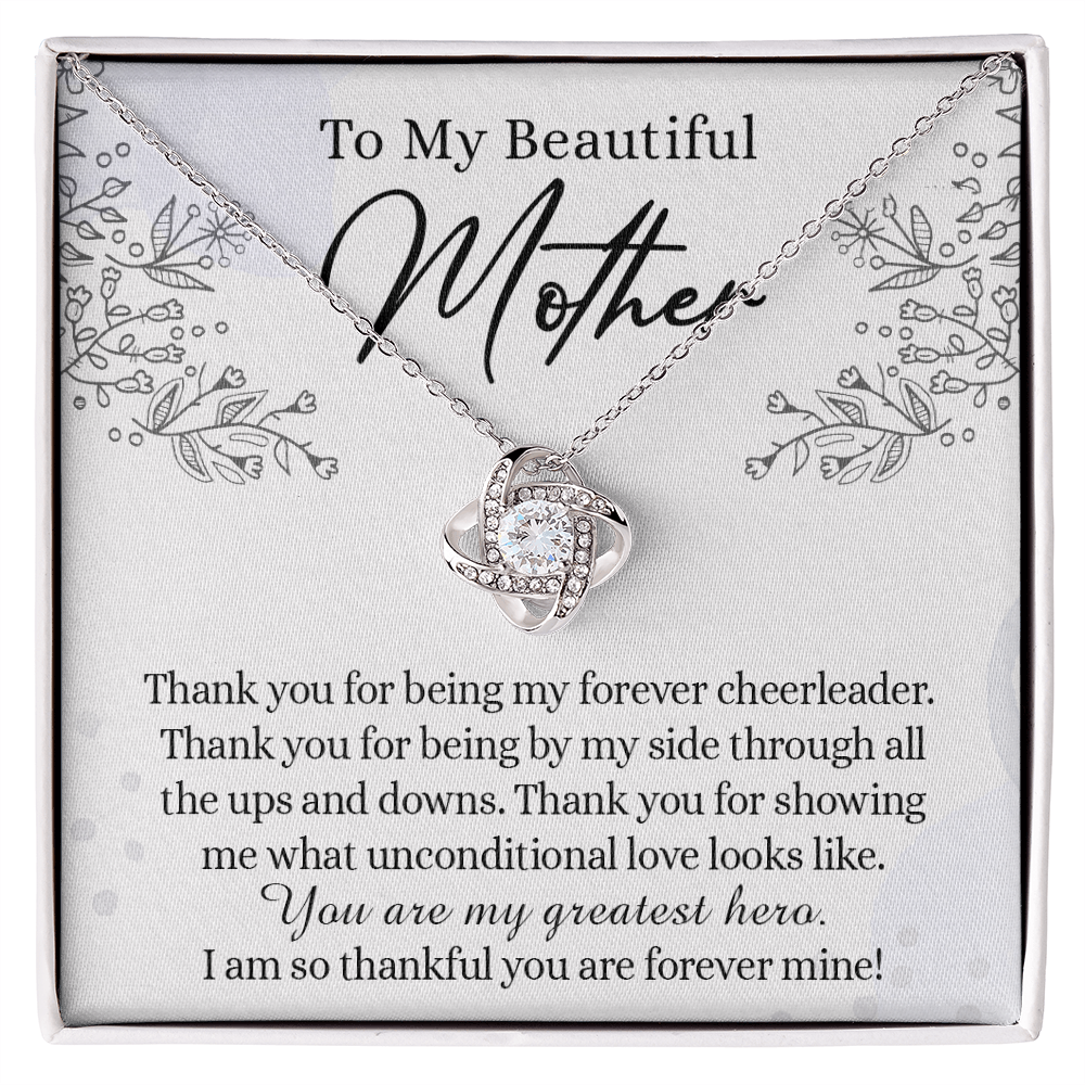 To My Mother Necklace From Daughter, Beautiful Mother Necklace Gift for her, Thank You Mom Gift Necklace, Sentimental Necklace for Mom On Mother's Day, Anniversary, Birthday Gift Jewelry For Mom
