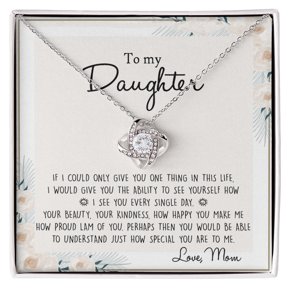 Daughter Gift From Mom Mother To My Daughter Necklace from Mom Gift for Daughter Jewelry Necklace Meaningful Jewelry Personalized Necklace For Daughter, Jewelry Gifts For Women Girls Her