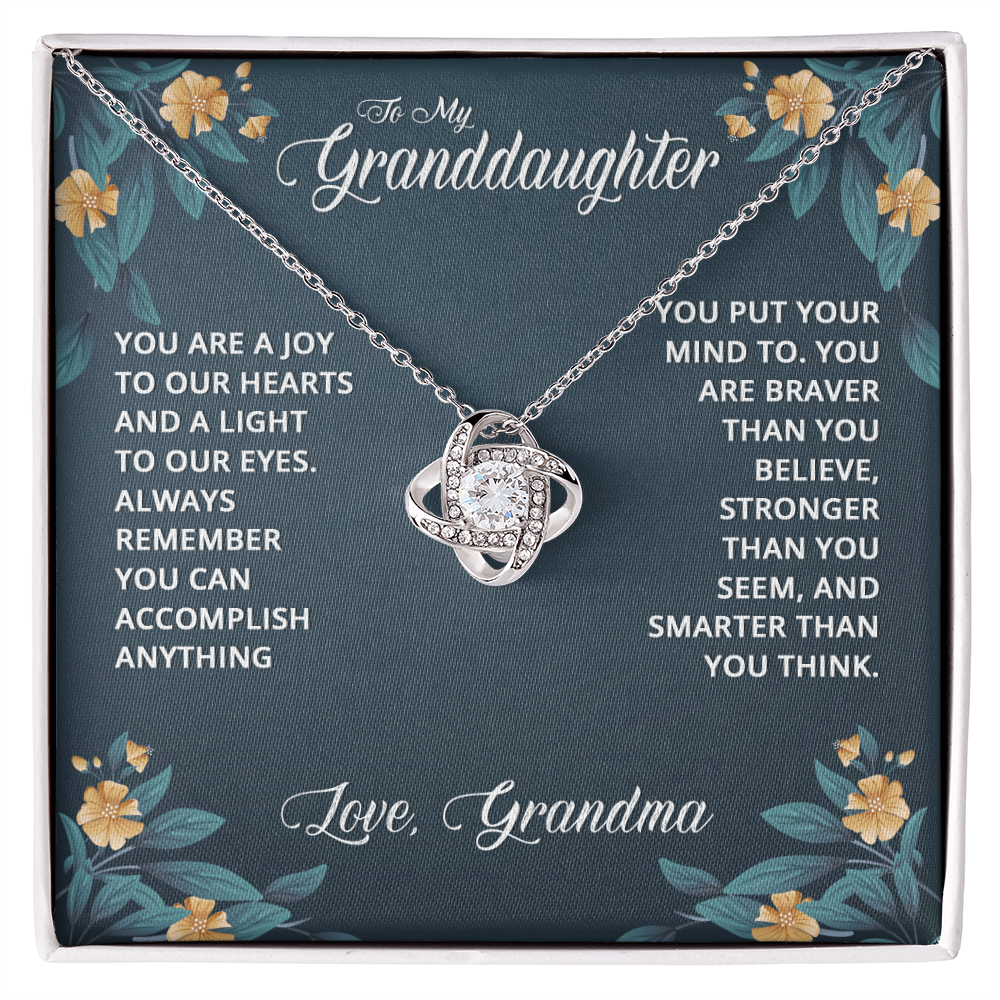 Granddaughter Gifts From Grandma - Granddaughter Necklace, Jewelry Keepsake Gifts For Granddaughter, Love Gift For Adults Or Girls On Birthday, Graduation, Wedding, Valentines, Mothers Day, Christma