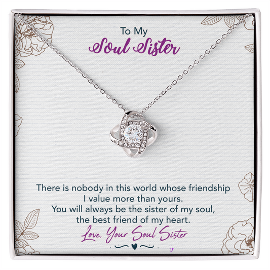 Soul Sister Gift Necklace, Unbiological Sister Gift Necklace, Sister In Law Gift Pendant, future sister in law gift Necklace On Birthday, Anniversary Valentine Day, Christmas Wedding Gift Necklace