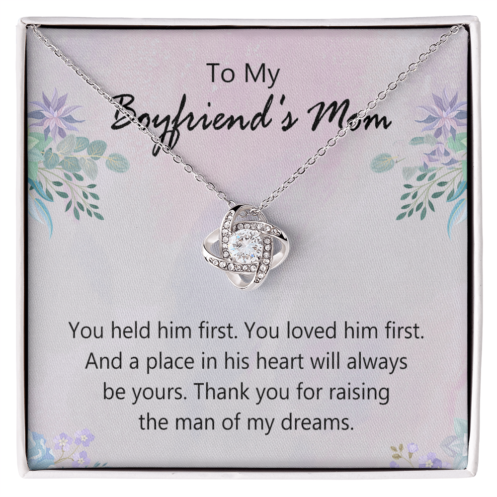 To My Boyfriends Mom Necklace From Girlfriend, Jewelry For Boyfriends Mom, Presents For Mom Necklace for Women, Boyfriends Mom Gifts Necklace On Mother's Day, Birthday, Christmas, Thanksgiving