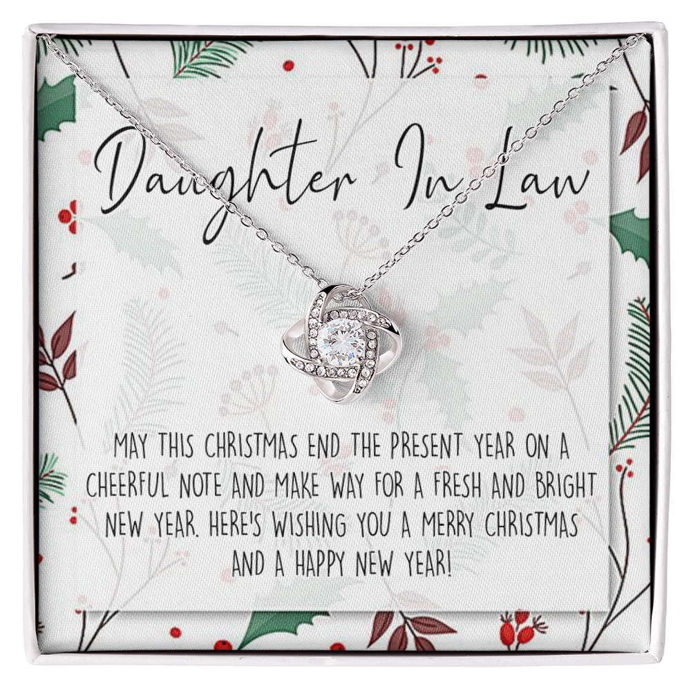 Christmas Jewelry for Daughter in Law Gift Necklace, Daughter in Law Jewelry, Xmas Holiday Graduation Gift for Daughter in Law, Gift from Mother in Law, Daughter in Law Gift From In Law