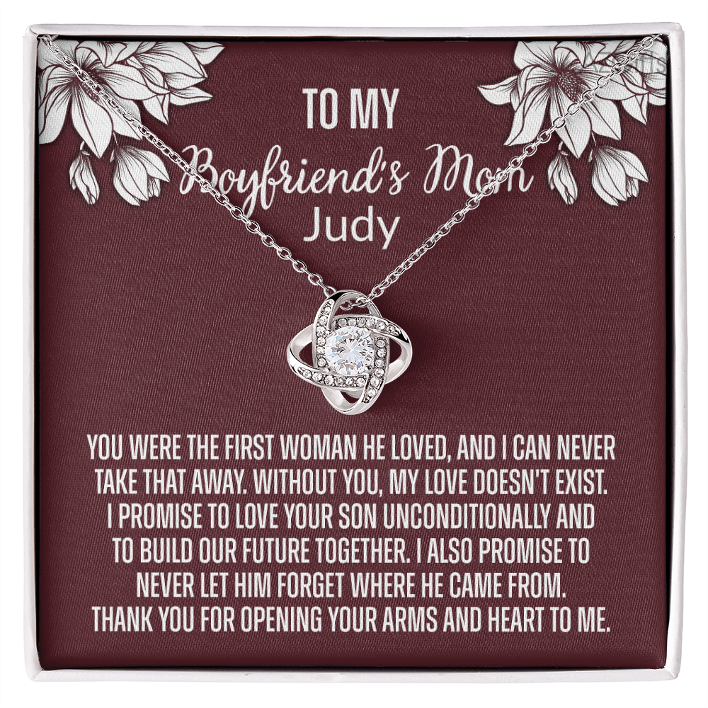 To My Boyfriend's Mom Necklace From Girlfriend, Personalized Gifts For Mother-In-Law, Gift Necklace For Boyfriend's Mom, Presents For Mom Necklace For Women, Mothers Day Necklace For Boyfriends Mom