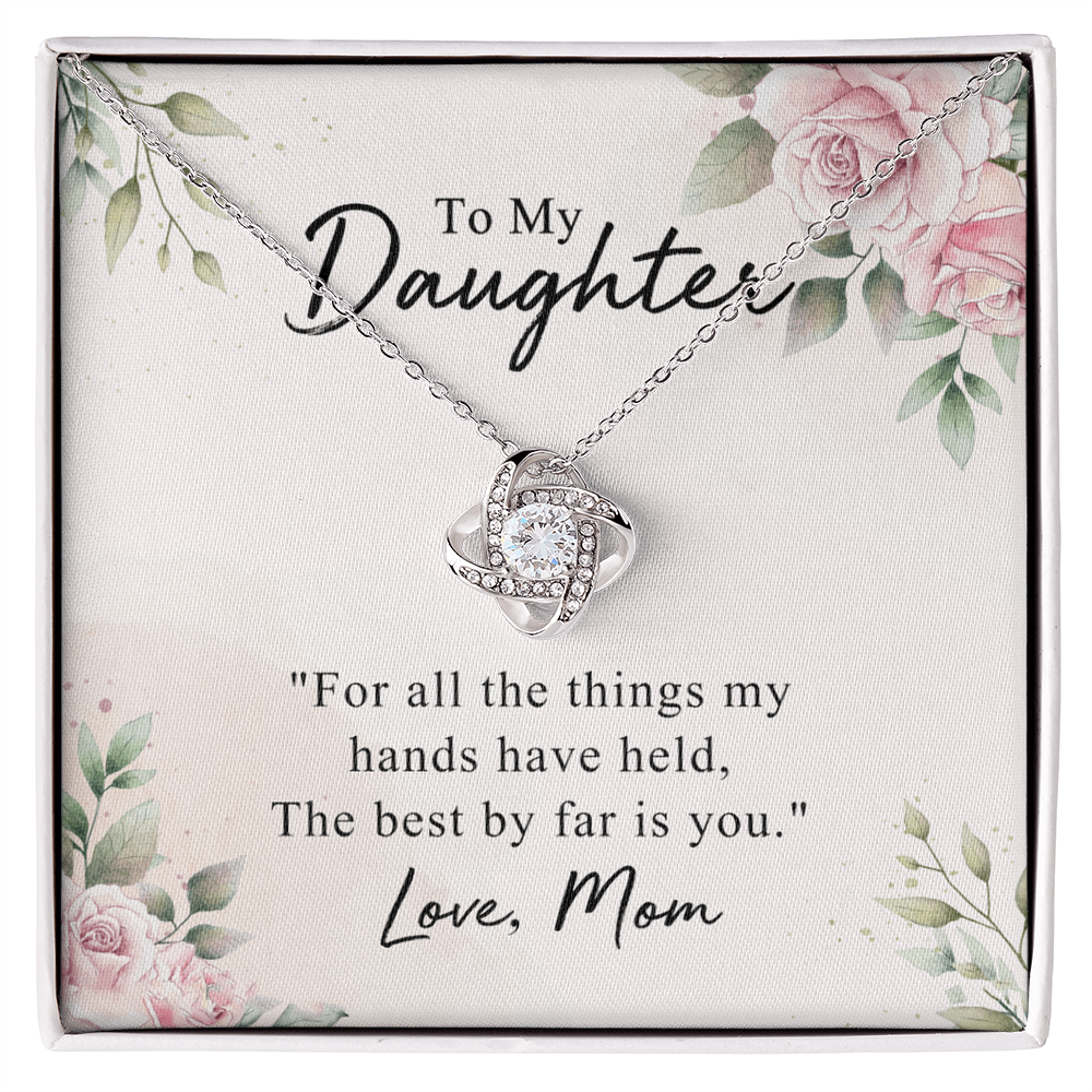 To My Daughter Necklace from Mom Mother To Daughter Gift Necklace, Pendant for Daughter Jewelry Gift for Her Girls Teen Girl Necklace Gift From Mom Gift For Daughter Necklace On Xmas Holiday Gifts