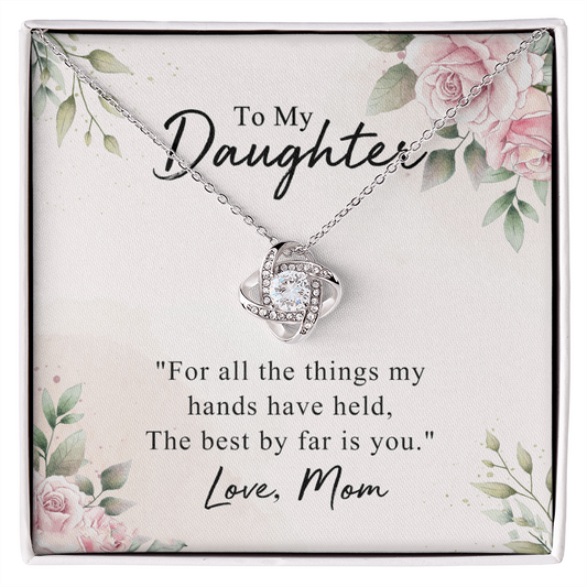 To My Daughter Necklace from Mom Mother To Daughter Gift Necklace, Pendant for Daughter Jewelry Gift for Her Girls Teen Girl Necklace Gift From Mom Gift For Daughter Necklace On Xmas Holiday Gifts