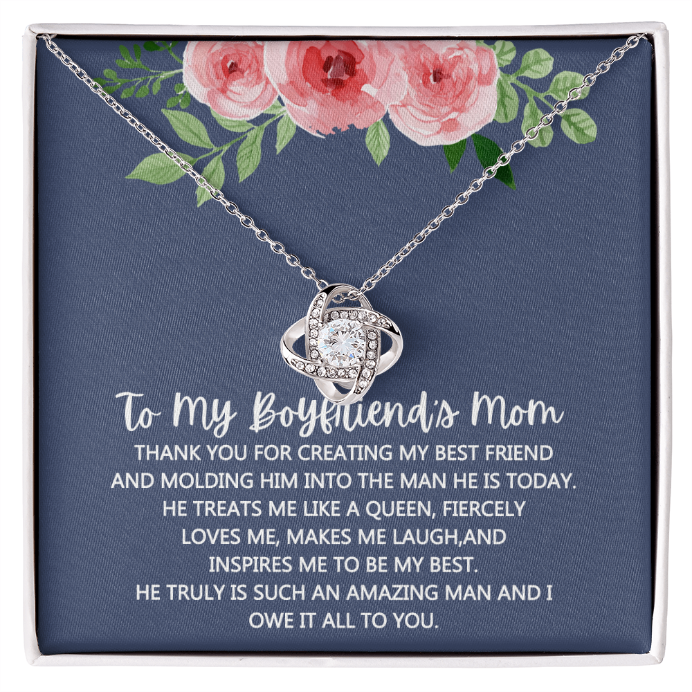 To My Boyfriend's Mom Necklace From Girlfriend Mom, Mothers Day Necklace For Boyfriends Mom From Girlfriend, Personalized Gifts For Mother-In-Law, Boyfriends Mom Gift Necklace, Necklace for Women