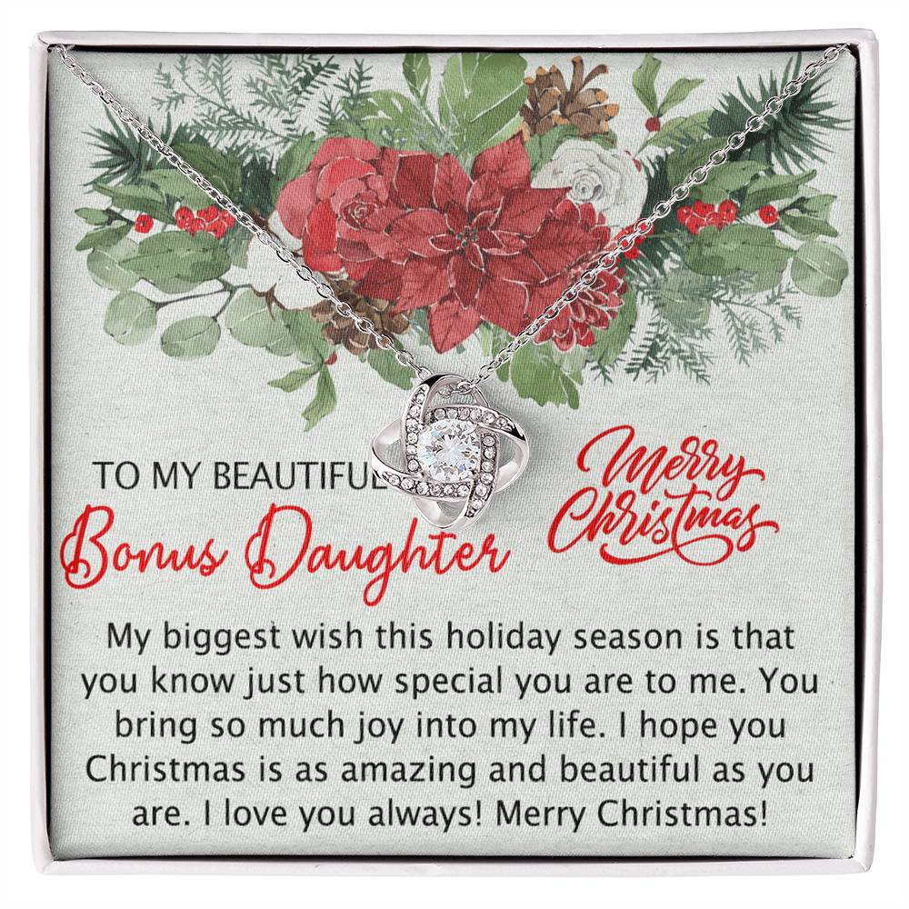 Personalized to My Bonus Daughter Necklace, Bonus Daughter Gift, Step Daughter Gift from Stepmom, Step Daughter Gift from Step Dad, Step Daughter Necklaces Styles Jewelry Gift For Girls Little Girl