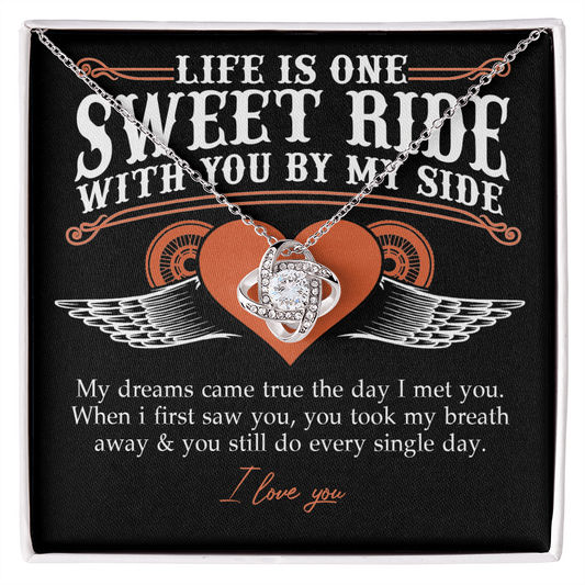 To My Riding Partners For Life Necklace Gift From Husband, Bikers Gift Necklace, Jewlery Motorcycle Gifts Necklace For Women From Men, Gifts For Motorcycle Rider Woman, Girlfriend, Wife, Soulmate
