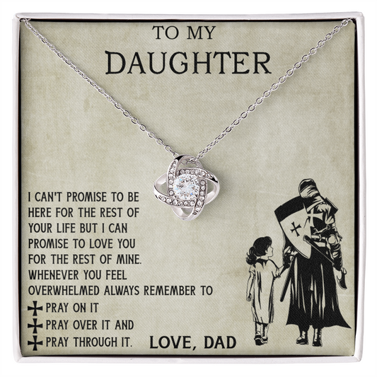 To My Daughter Necklace From Viking Dad, To My Beautiful Daughter Whenever You Feel Overwhelmed Jewelry Gift On Birthday, Christmas, Xmas with Message Card and Gift Box Jewelry For Girls