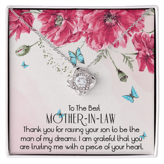 To The Best Mother In Law Necklace, Mother In Law Gifts, Mothers Day Gifts Necklace