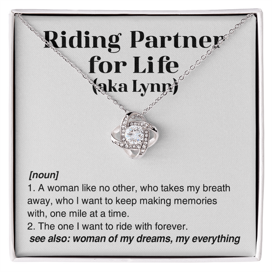 Biker Wife Necklace Gift, Biker Wife Gifts, Motorcycle Gifts For Women, Horse Rider Gifts, Biker Necklace, Riding Partner For Life, Biker Bling, Gifts For Motorcycle Rider, Christmas Gift for Biker