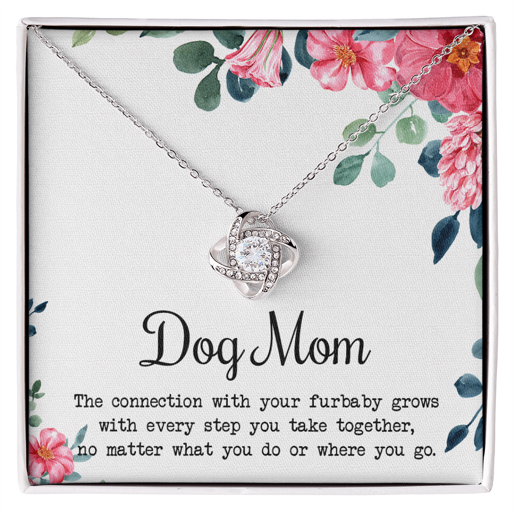 Dog Mom Necklace, To My Dog Mom Love Knot Necklace From Daughter Son To Mom Dog Mom Pendant Gift On Christmas Birthday Necklace Gift For Mother In Law Gift Necklace, Necklace Gift For Mom, Mommy