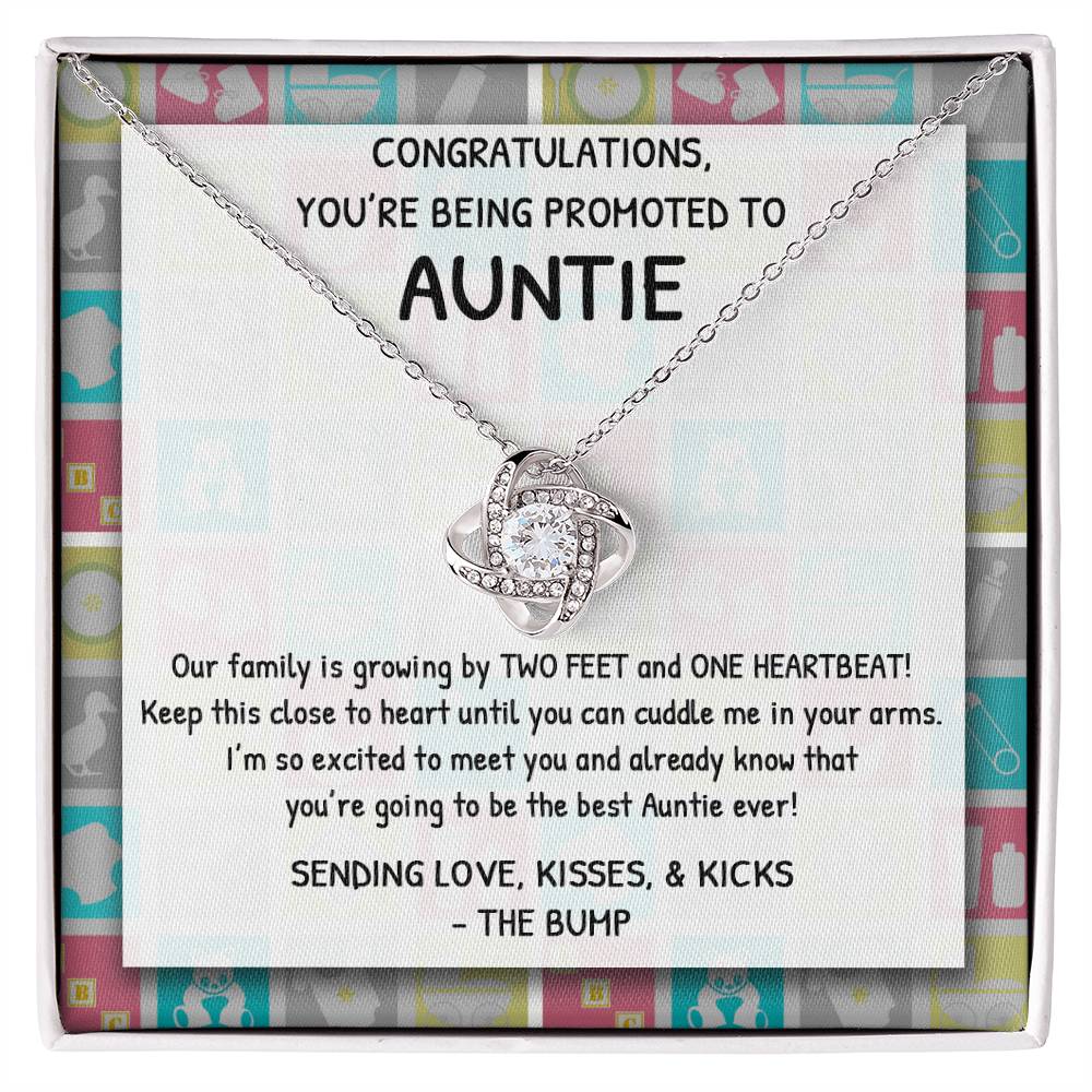 To My Soon To Be Aunt Gift Necklace, Aunt to Be Announcement from Baby Bump, Soon to Be First Time Aunt, Congratulations Gift Necklace, New Aunt Gift Necklace, Gift for Sister Jewelry For Women