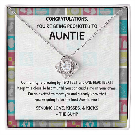 To My Soon To Be Aunt Gift Necklace, Aunt to Be Announcement from Baby Bump, Soon to Be First Time Aunt, Congratulations Gift Necklace, New Aunt Gift Necklace, Gift for Sister Jewelry For Women