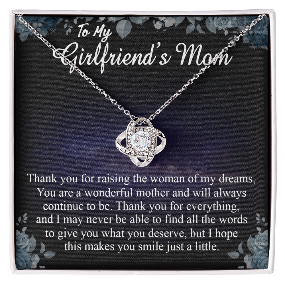 To My Girlfriends Mom Gift Mother's Day Gift for Girlfriend's Mom Necklace Gift On Christmas, Anniversary, Birthday Gifts
