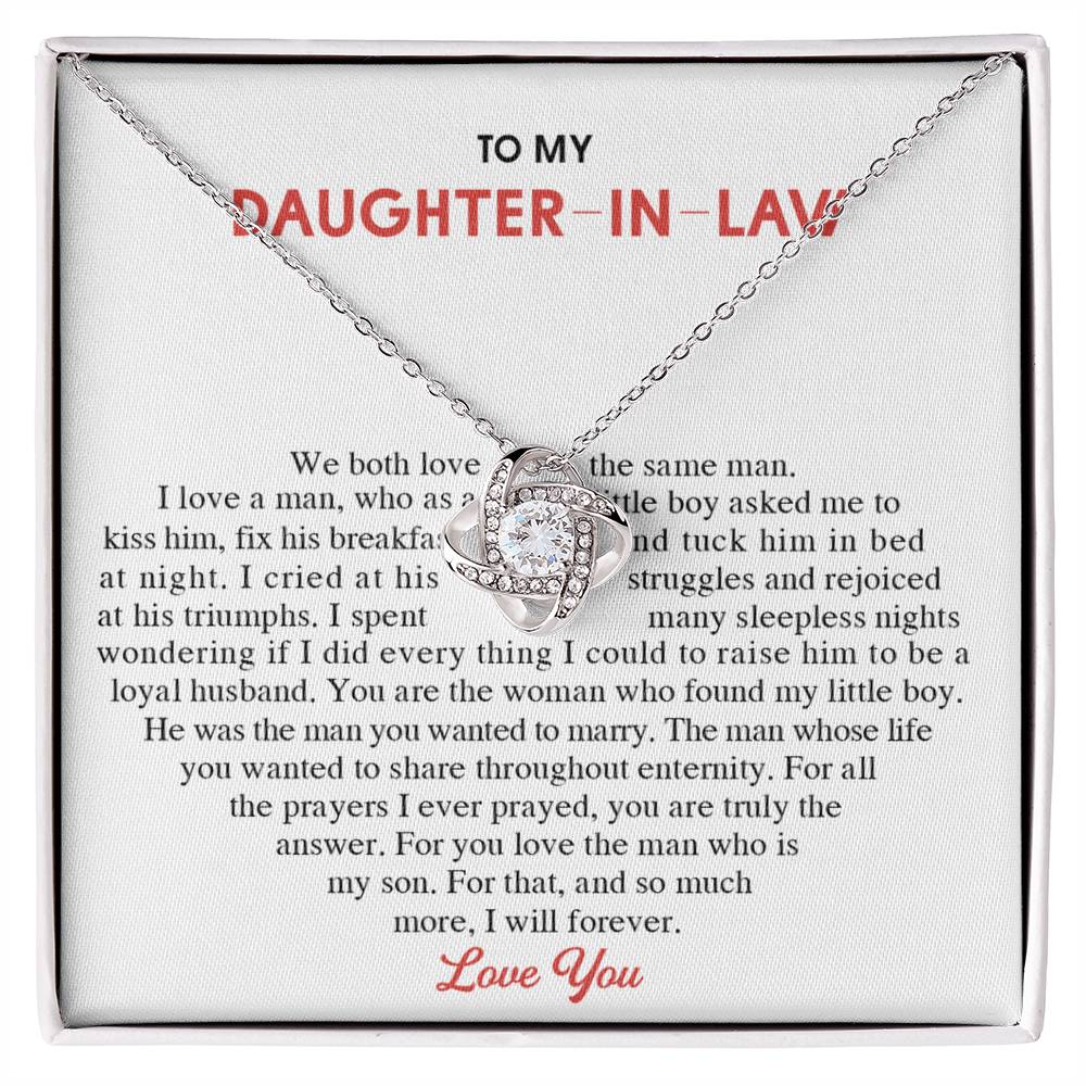 To My Daughter-In-Law Gift Necklace From Mom On Wedding Gift, Jewelry From Mother-In-Law Gift For Bride, Necklace Gift for , Birthday, Anniversary Graduation Gift Jewelry Gifts For Daughter In Law