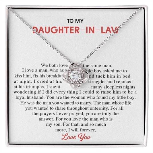 To My Daughter-In-Law Gift Necklace From Mom On Wedding Gift, Jewelry From Mother-In-Law Gift For Bride, Necklace Gift for , Birthday, Anniversary Graduation Gift Jewelry Gifts For Daughter In Law