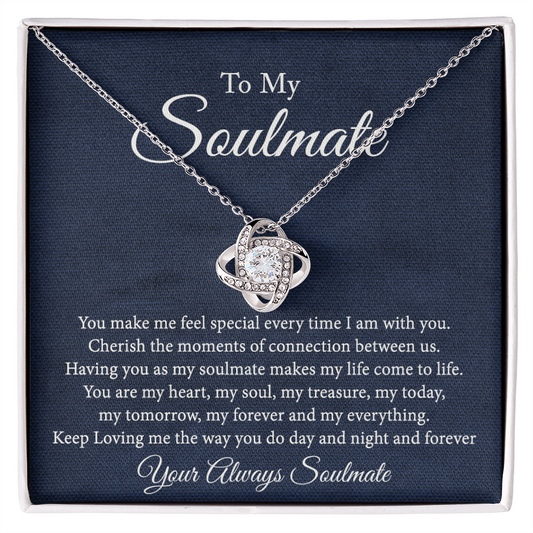 Soulmate Jewelry, Gift Necklace And Box Soulmate Gift Necklace, My Soulmate Necklace, Soul Mates to My Soulmate Gift Necklace From Husband, Soul Mate Necklaces, To My Beautiful Soulmate Necklace