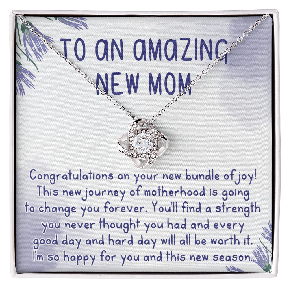 To An Amazing New Mom Necklace, Gift Necklace for New Mom, Congratulations Necklace For New Mom, To My New Mom Necklace From Daughter, Son, Mother Daughter Necklace, New Mom Necklace Gift For Wom