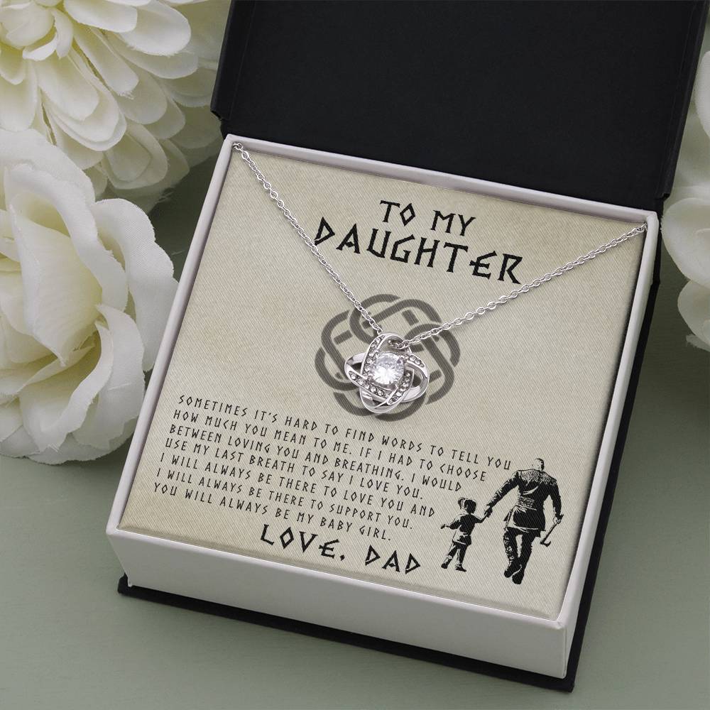 To My Daughter Necklace Gift For Daughter Form Dad Viking Necklace Gift For Her