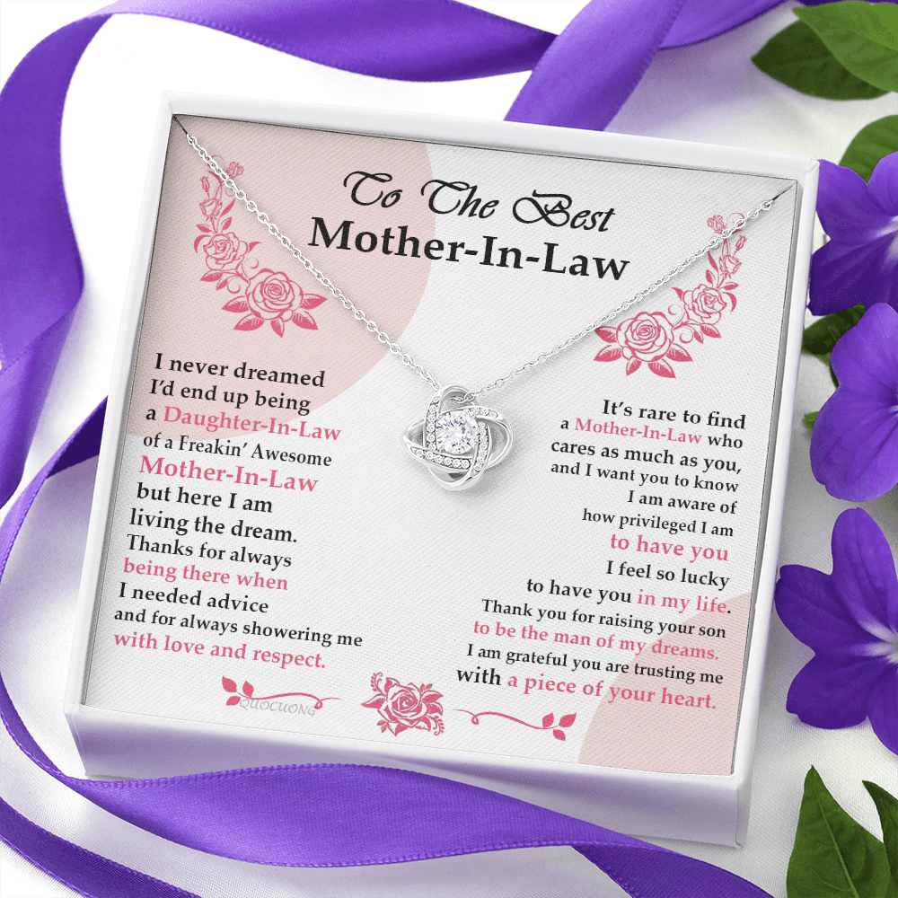 Gift For Mother-In-Law Jewelry Mothers Day Gift Love Knot Necklace Mom Gift