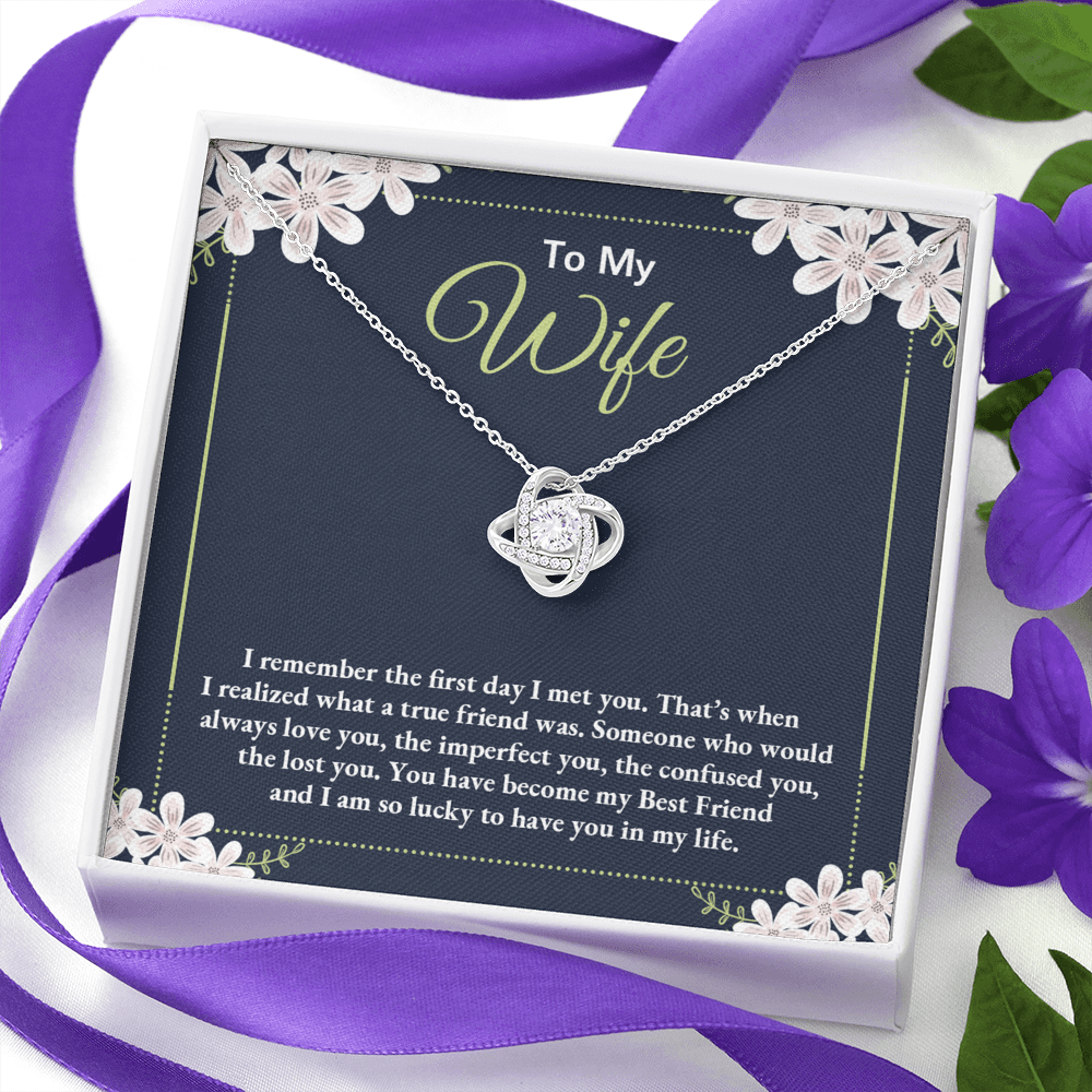 To My Wife Necklace For Wife From Husband, Necklace Gift For Women, Soulmate Jewelry Gift For Wife, Birthday Beautiful Soulmate Gifts For Her, Girlfriend Gift Necklace, Future Wife Gift Necklace