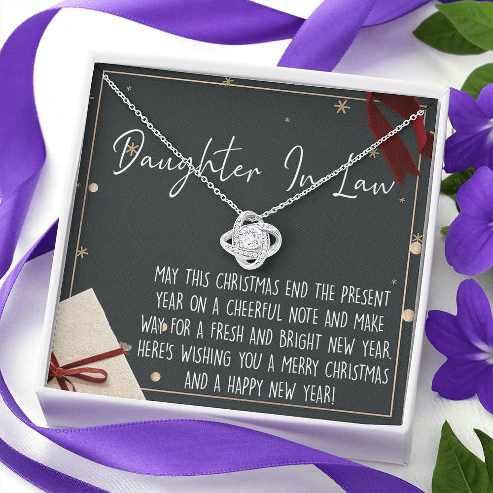 Christmas Jewelry for Girls Daughter in Law Gift Necklace, Daughter in Law Jewelry, Xmas Holiday Gift for Daughter in Law, Son's Gift, Daughter in Law Gift, Necklace From Daughter In Law