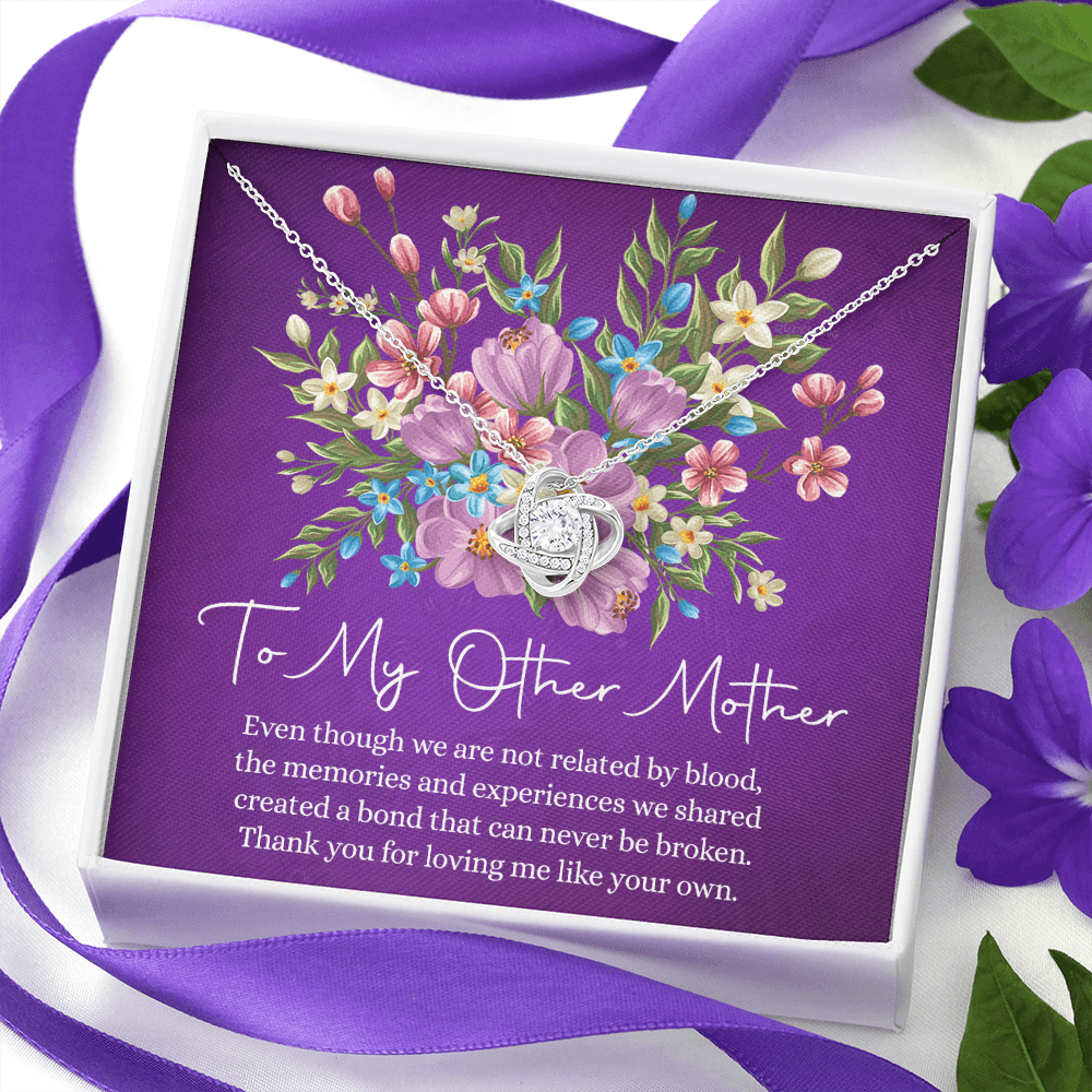 Mother Necklace, To My Other Mother Love Knot Necklace Gift From Daughter, Mother And Daughter Gift Necklace Personalized Gift Necklace For Mom, Thank You Pendant, Love Knot Necklace Gift For Women
